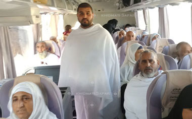 Umrah pilgrims coming from Miqat to perform their second Umrah